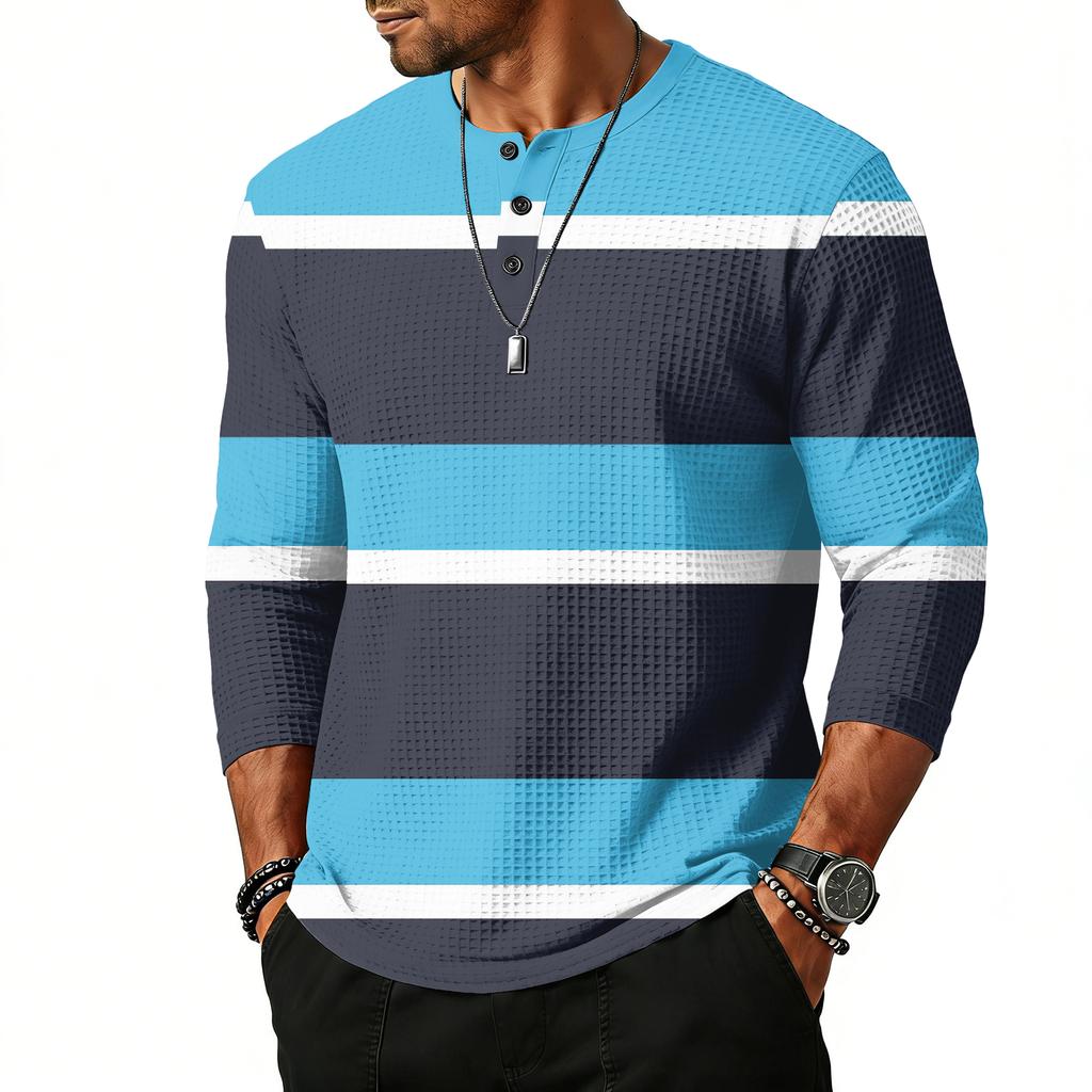 Men's Raglan Sleeve Three-quarter Sleeve Top
