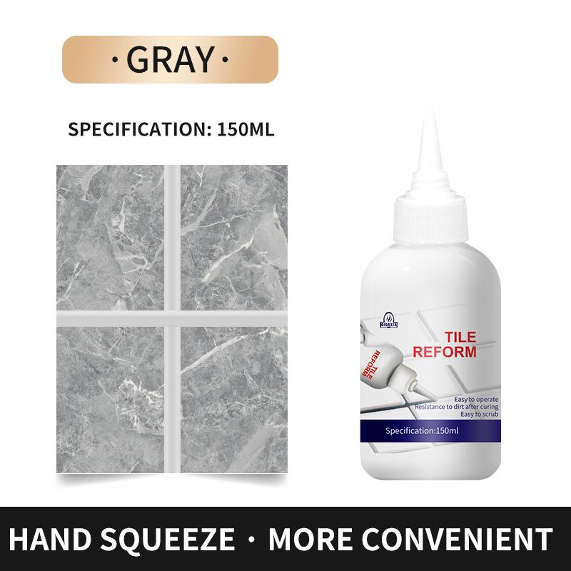 Waterproof Tile Gap Repair Filler, Home Waterproof Tile Gap Refill Agent, Grout Tiling Tile Reviver Repair for Living серый