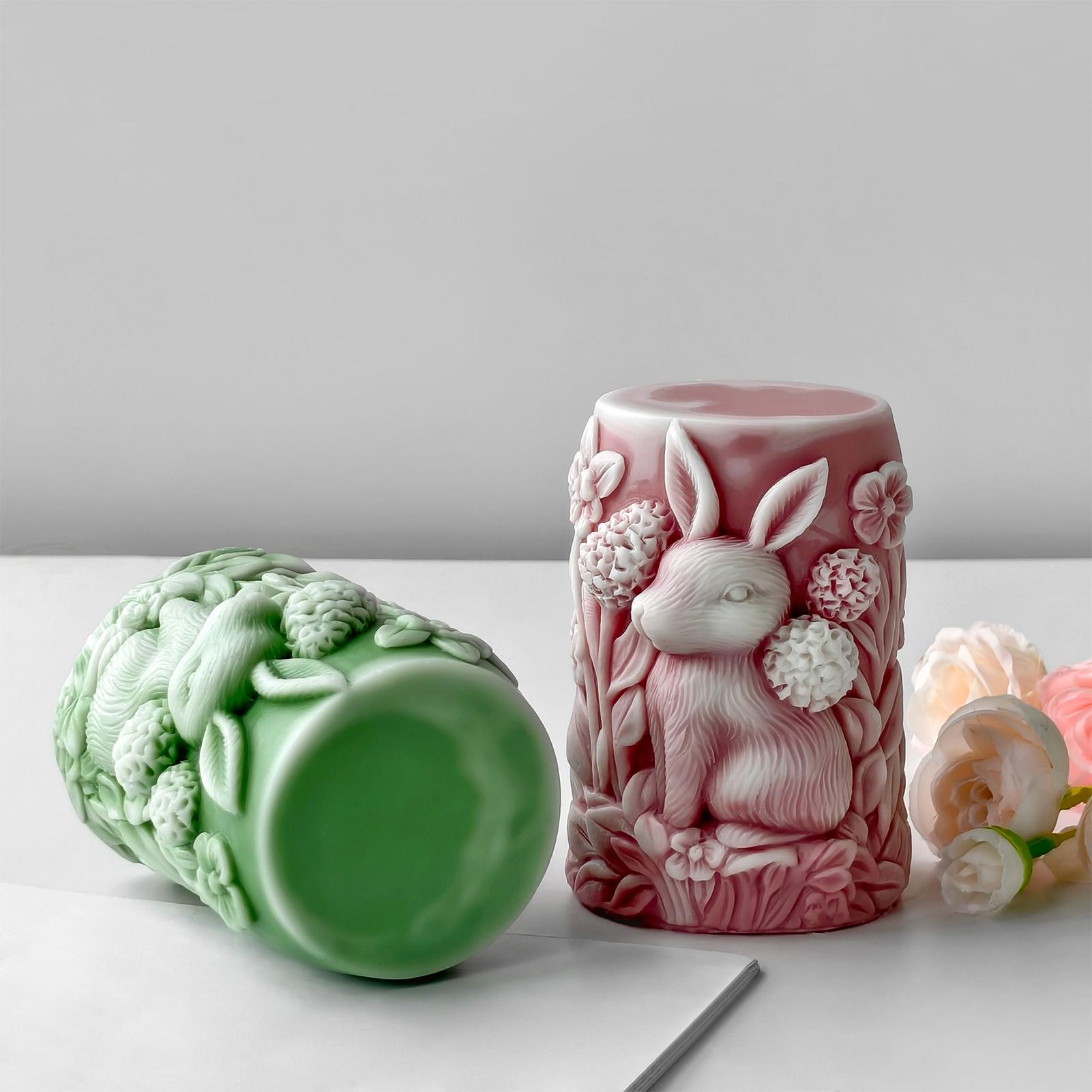 

Candle Making Molds Bunny Flower Epoxy Resin Art Craft Soap Casting Wax Mould For Home Room Wedding Dinner Table Decoration China Mainland