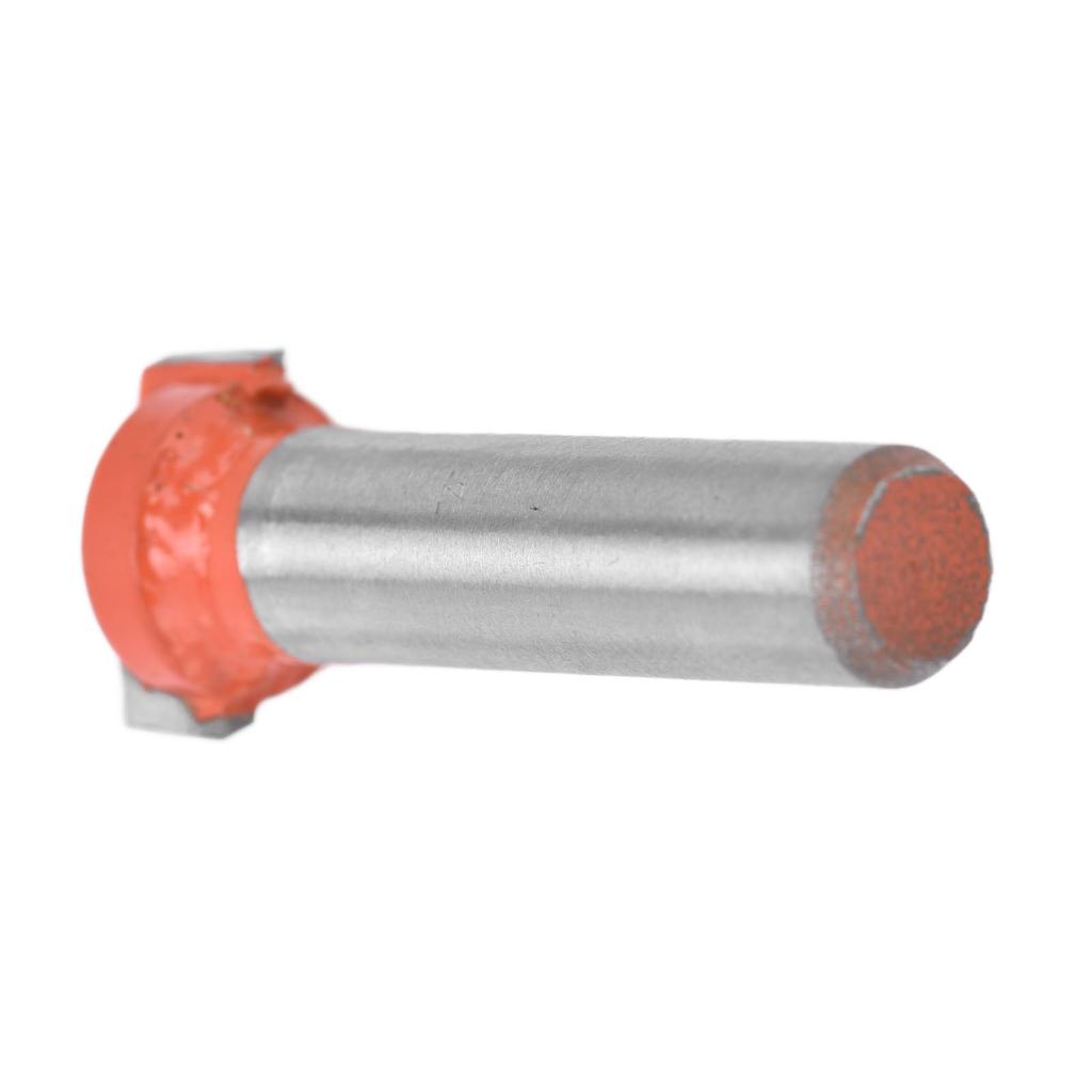 CNC Fräser Wolframkarbid Klinge 45 Gauge Stahlkörper PTFE Beschichtung 8mm 0.3in Rundschaft Sauberschneidwerkzeug 14mm