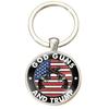 Usa Flag Key Holder Zinc Alloy Dual Wheel Design Gift For Colleagues And Kids