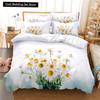 Elegant Flowers Bedding Set Duvet Cover Set 3d Bedding Digital Printing Queen Size Polyester Bedding Set Fashion Design Colorful