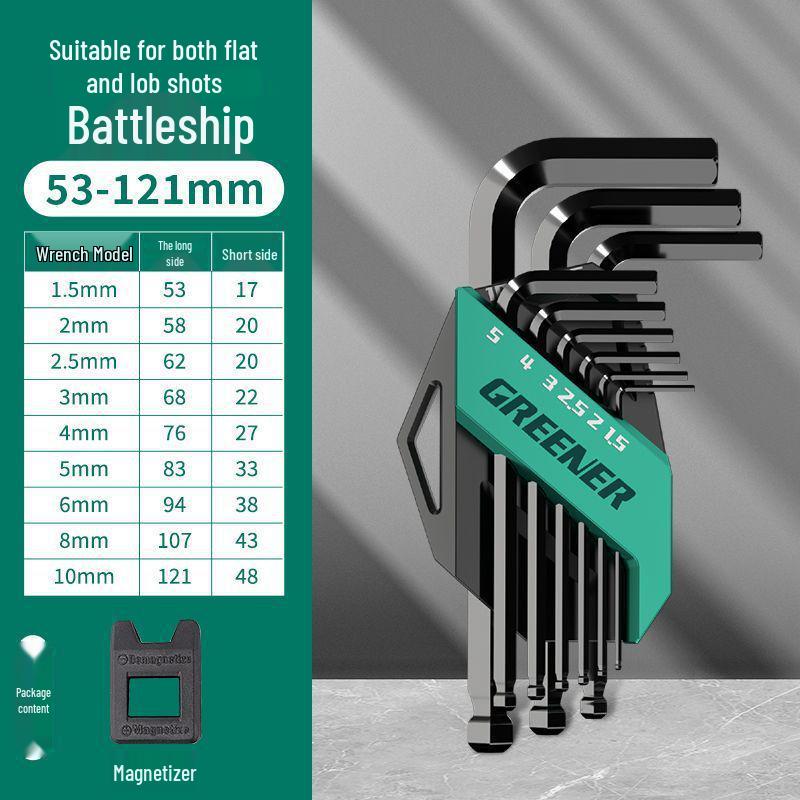 Automatic Combination Hex Wrench and 6-Point Screwdriver Set