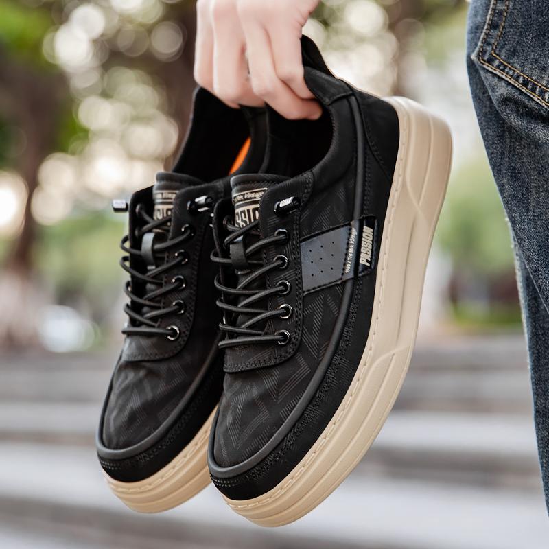 Fashion New Arrival Casual Shoes for Men Breathable Canvas Shoes Leisure Walk Male Sneakers Thick Bottom Vulcanize Footwear Man Trainers