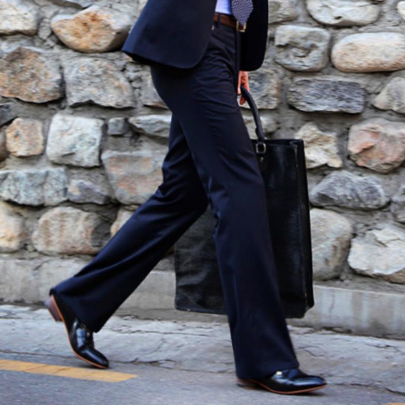 Men's Trendy Wide-Leg Flare Pants - Autumn/Winter Plus Velvet, Loose Casual Style