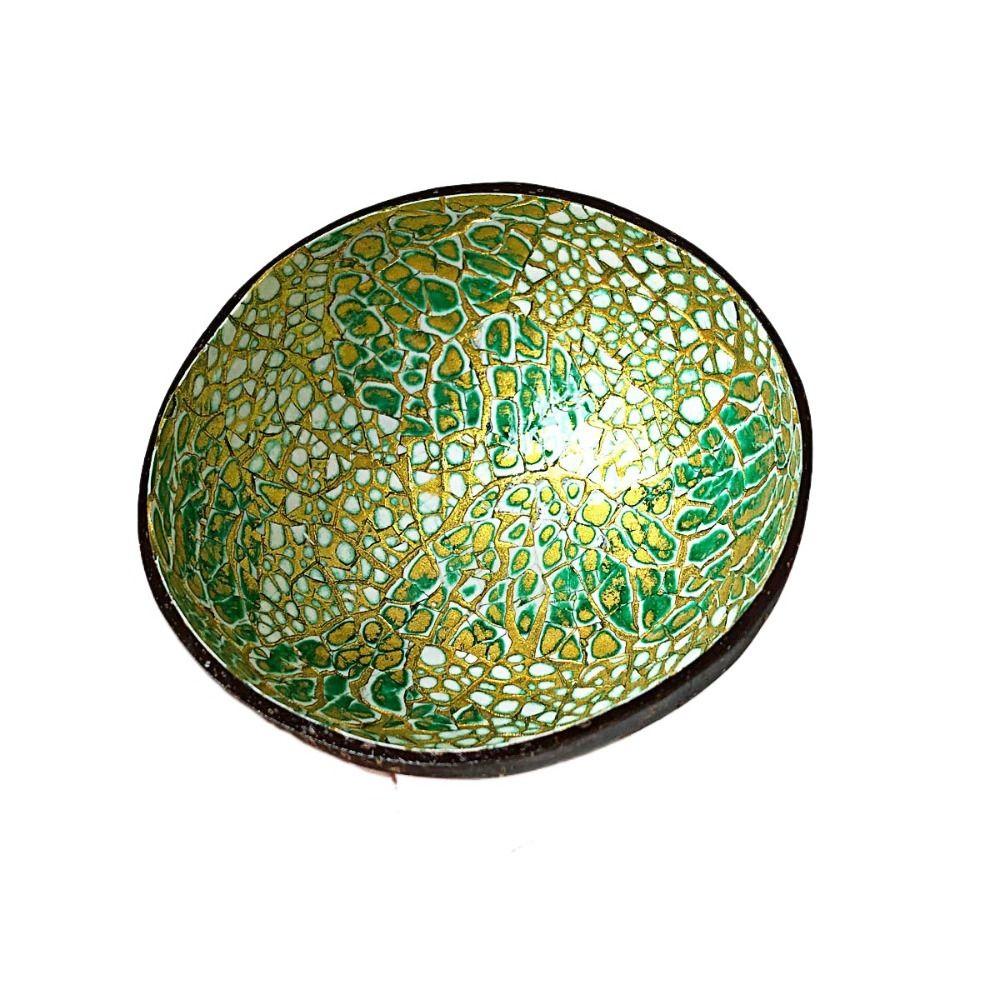 Fine Coconut Shell Coconut Bowl White/Blue/Green 14*14*5 CM Key Bowl Decorate Coconut Shell Bowl Bedroom