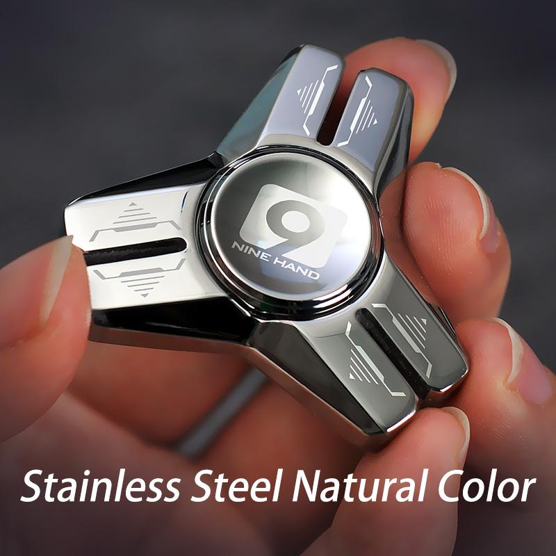 Stainless Steel Metal Hand Spinner Anti-anxiety EDC Fidget Toy for Adult Children Creative Metal Triangle Stress Relief Toy