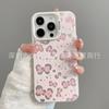 Bow KT applies to Apple 15 colored silver iPhone14Pro creative 11promax matte 16 protective case 17