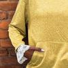 Oversized Hoodie Women Loose Pullover Sweatshirt Lace Trim Long Sleeve Casual Tops Fall Pocket