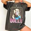 Dolly Parton Retro T-shirt Jaren 80 Country Muziek Handtekening Vintage Zacht Heren Ademend Topje Voor Dagelijks Gebruik Lichtjes