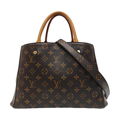 [Gebraucht] Montaigne Monogramm Canvas und Leder Tragetasche Mittel - Gut #10IXO4F