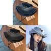 Denim Fisherman Hat With Logo Patch For Casual Outdoor Wear Men Women