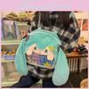 Miku Plush Hatsune Backpack Schoolbag Cartoon Single Shoulder Bag Crossbody