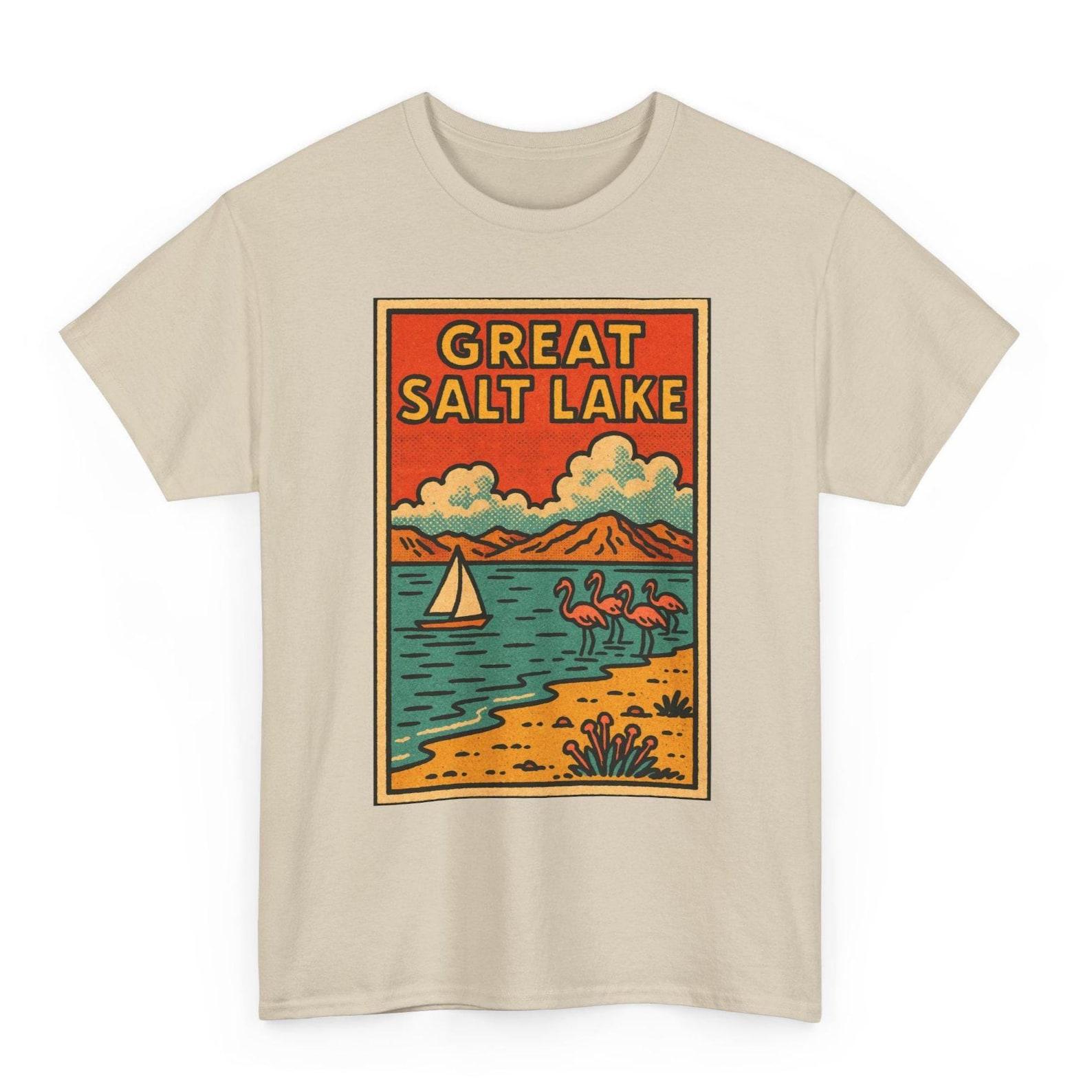 Great Salt Lake T-Shirt | Retro Utah Travel Tee | Desert Adventure Shirt 3XL