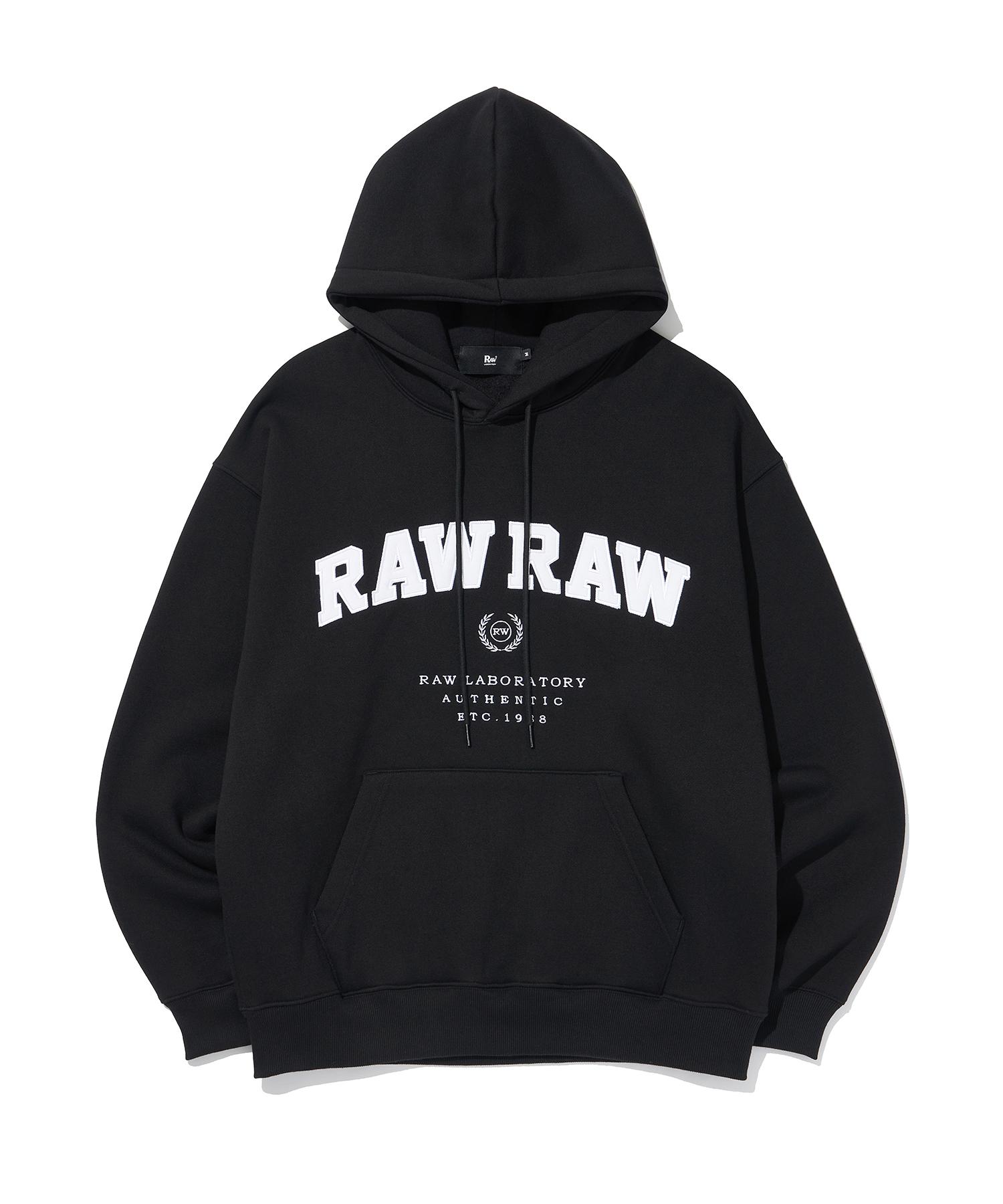 Row Lab Rawraw Arch Logo Oversized Hoodie (Black) L