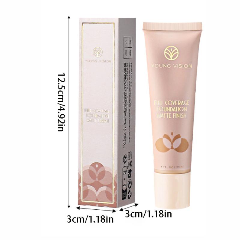 6-color Liquid Foundation, Invisible Modification of Skin Color, Foundation Cream, Concealer, Matte and Moisturizing