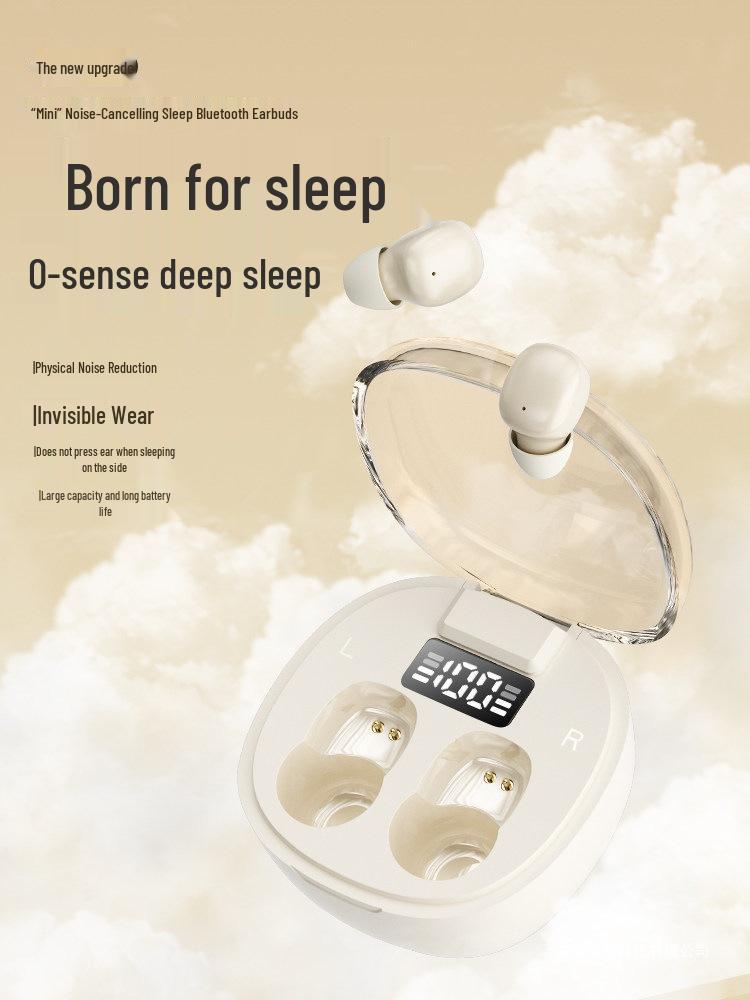 2026 Ultra-Small Wireless Noise-Cancelling Bluetooth Earbuds: Sleep & Sports In-Ear with Long Battery Life, High-End Design