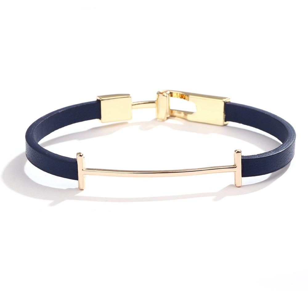 I-shaped Buckle Zinc Alloy Bracelet for Women, Fashionable Hot-selling Simple and Versatile Bracelet Accessories Gifts