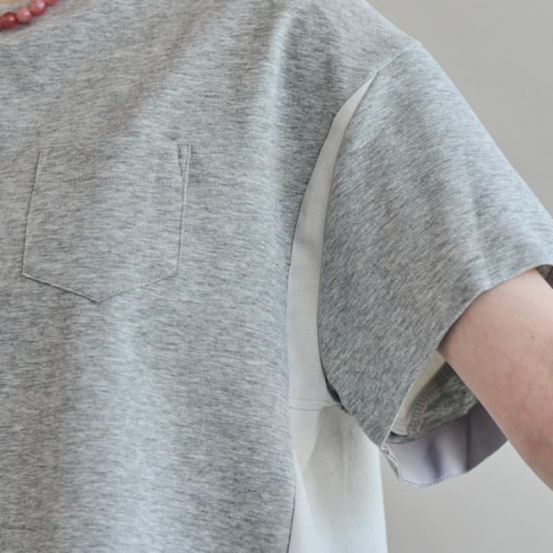 Maxza Loose FiT Color Block ShorT Sleeve T shirT Zf08qb009nh