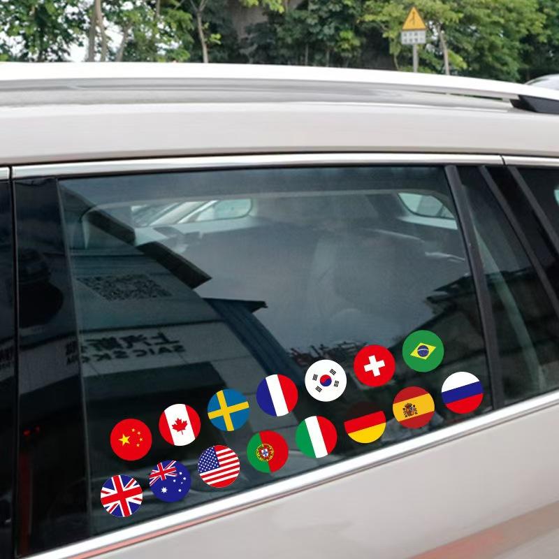 2 sets Italy Flag Three-color Sticker Strip Italian Decal Decor Set Vinyl Badge Bright Color Universal Sticker Auto Styling Accessories