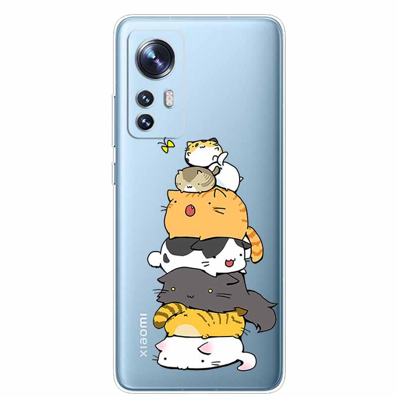 For Xiaomi 12T Case Clear Bumper Soft TPU Phone Cases for Xiaomi 12T Pro 5G Silicone Cover 6.67'' 12 T Transparent Slim Fundas