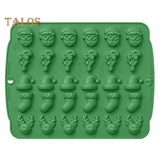 Silicone Mold Food-Grade Non-Stick Christmas Element Shapes Easy Release Reusable Oven-safe Cookie Cutter