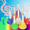 Colorful 8 Note Handbells Set Hand Percussion Bells Music Toy Musical Bells