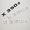 3D ABS Car Letters Rear Trunk Badge Logo X250d X350d Emblem Decals For Mercedes Benz Pickup Truck X250d X350d Tail Accessories
