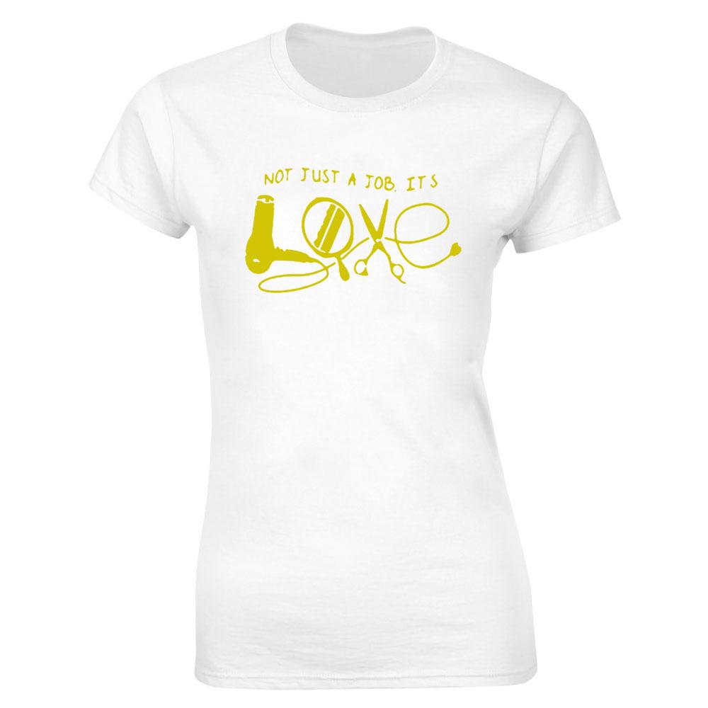 Hairdressing Hearbeat Barber Print Cotton Casual  Tshirt Women Funny T Shirt for Lady Streetwear Regular Top Tee
