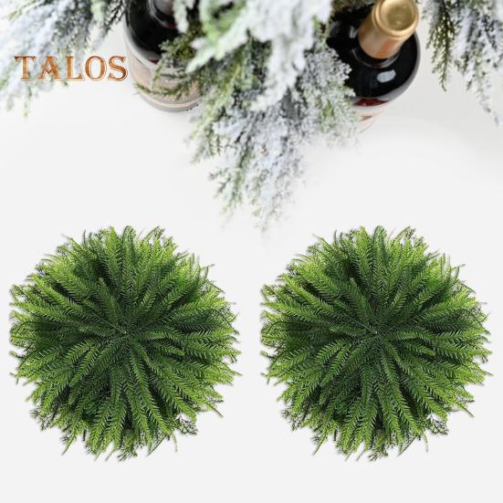 Підкладка зі штучного кедра. Щільні гілки. Багаторазова жаростійка подушка для святкового дня подяки.