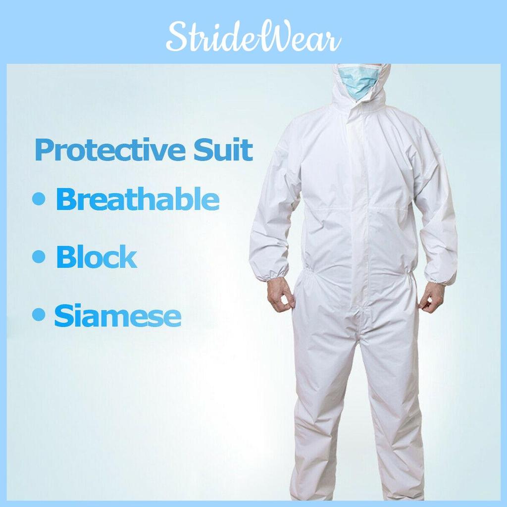 Nonwoven Protective Suit With Blue Tape And Zipper Closure For Dust Spray Painting And Farming Tasks