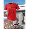 New Men's Outfit Summer Short Sleeve T Shirt Set Fashion 2 Piece Sportwear Casual Shorts Sweatshirt Men's Tracksuit