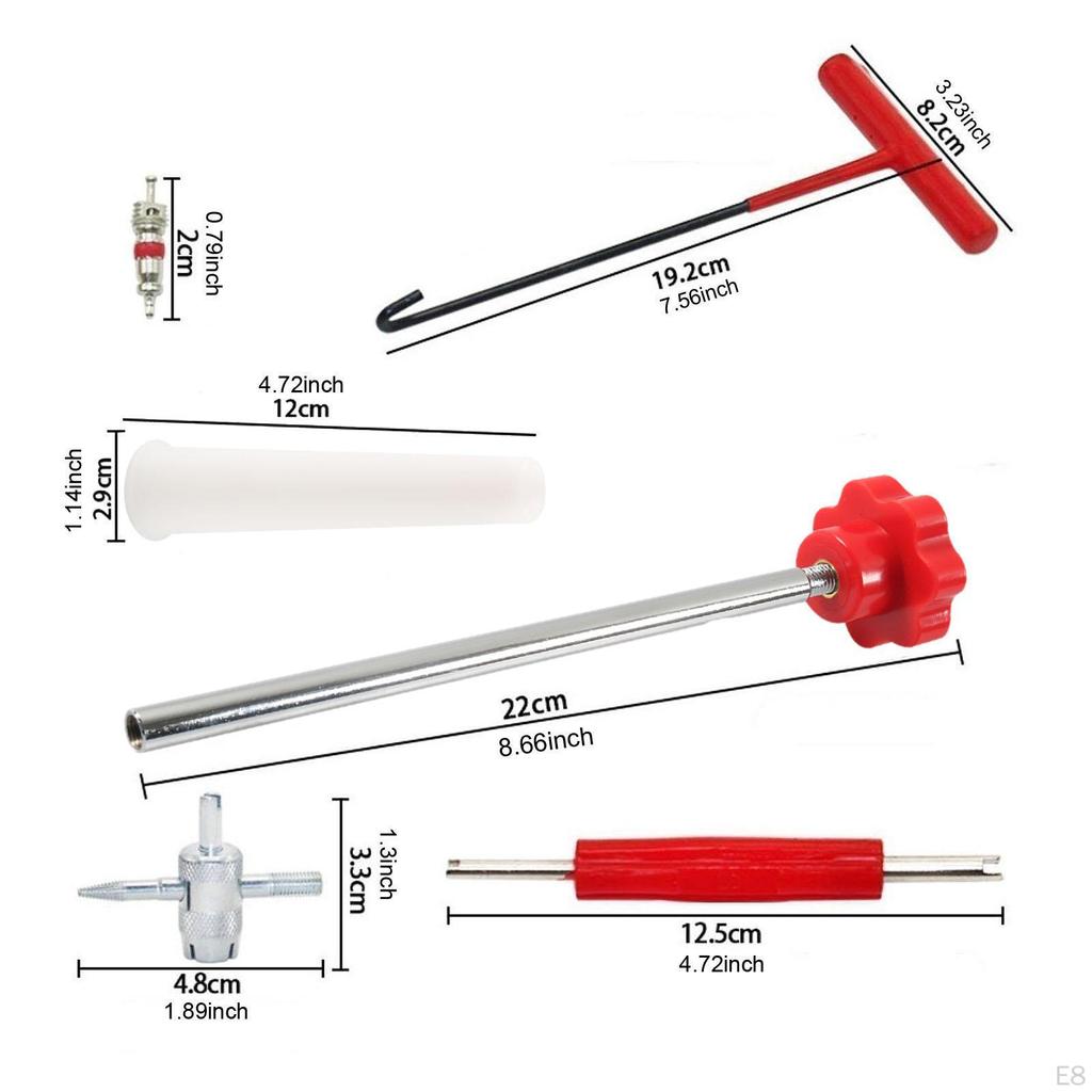 Quick Change Tire Valve Tool Kit Directly Replace High Reliability Sturdy Universal Stem