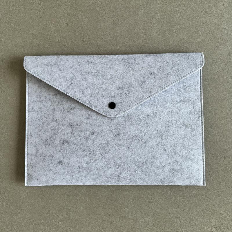 34x24cm Felt File Bags Office Archive Pouchs Conference Material Storage Bag Advertising Promotion Business Buckle Felt Envelope Pouchs Stationery