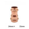 I.D 15-54mm Copper Double Clamp Pressure Pipe Fittings, Direct V-shaped Clamp Pressure Straight Through Water Pipe Joint