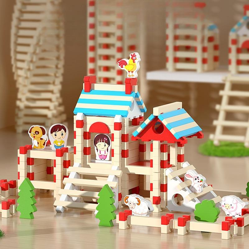 

Детский деревянный пазл шиповое соединение структура строительных блоков сборка маленький архитектор Гофэн пазл ручной работы интерактивная хорошая игрушка