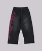 Jeidideuleondeon (M) Cross Script Embroidered Jean Black