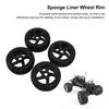 4pcs RC Car Rubber Tires Wheel   Set for 1Celsius8 1Celsius10 Remote Control Car Upgrade Parts