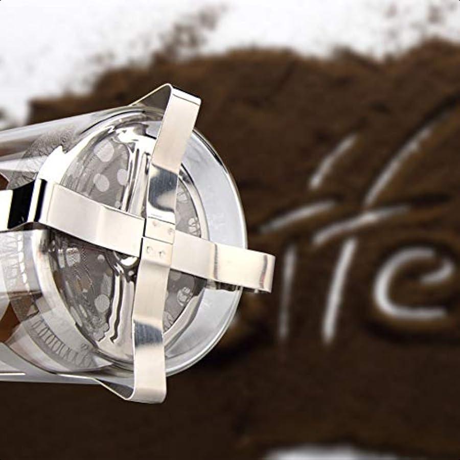 12 Oz French Press Coffee Tea Maker Single Cup Espresso Press Stainless Steel Filter 0.35L High Borosilicate Carafe Durable Bam