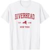 Riverhead New York NY Vintage Sportdesign Roter Aufdruck T-Shirt