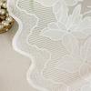 1PC Nuan Series Countryside Style Lace Short Curtain, Retro Style Soft Light Floral Sheer Curtain for Living Room Kitchen Cupboard Window Home Decor