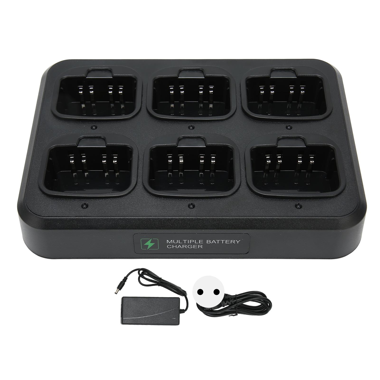 Neoglint Light 6 Way Walkie Talkie Charger Display Fast Heat Dissipation Weight Two Way Radio Charger