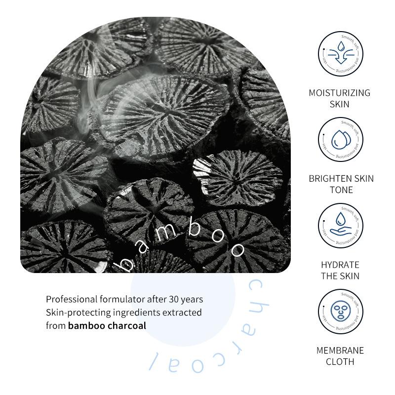 Bamboo Charcoal Bubble Facial Mask Oxygen Deep Cleansing Moisturizing Pore Care Face Foam Mask Skin Purifying Mask