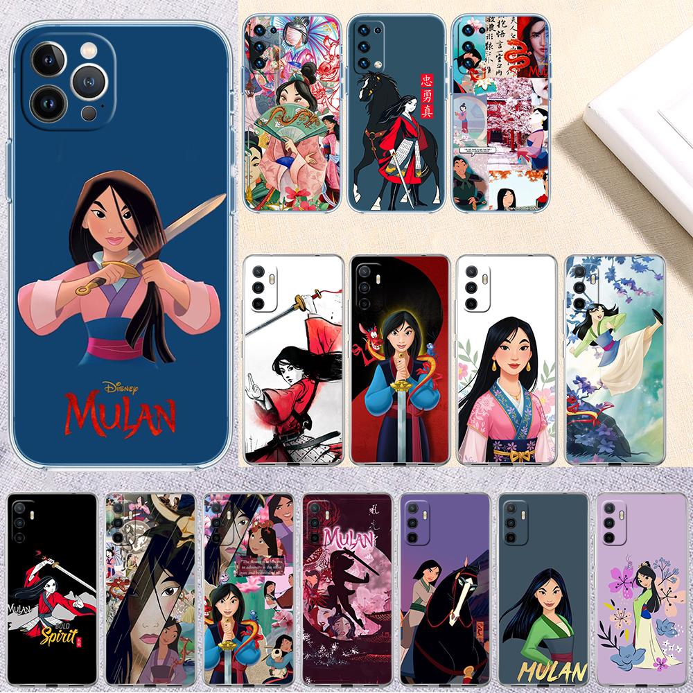Princess Mulan Transparent Phone Case for Motorola Moto Edge 20 30 40 50 S30 Fusion Ultra Pro Neo Lite