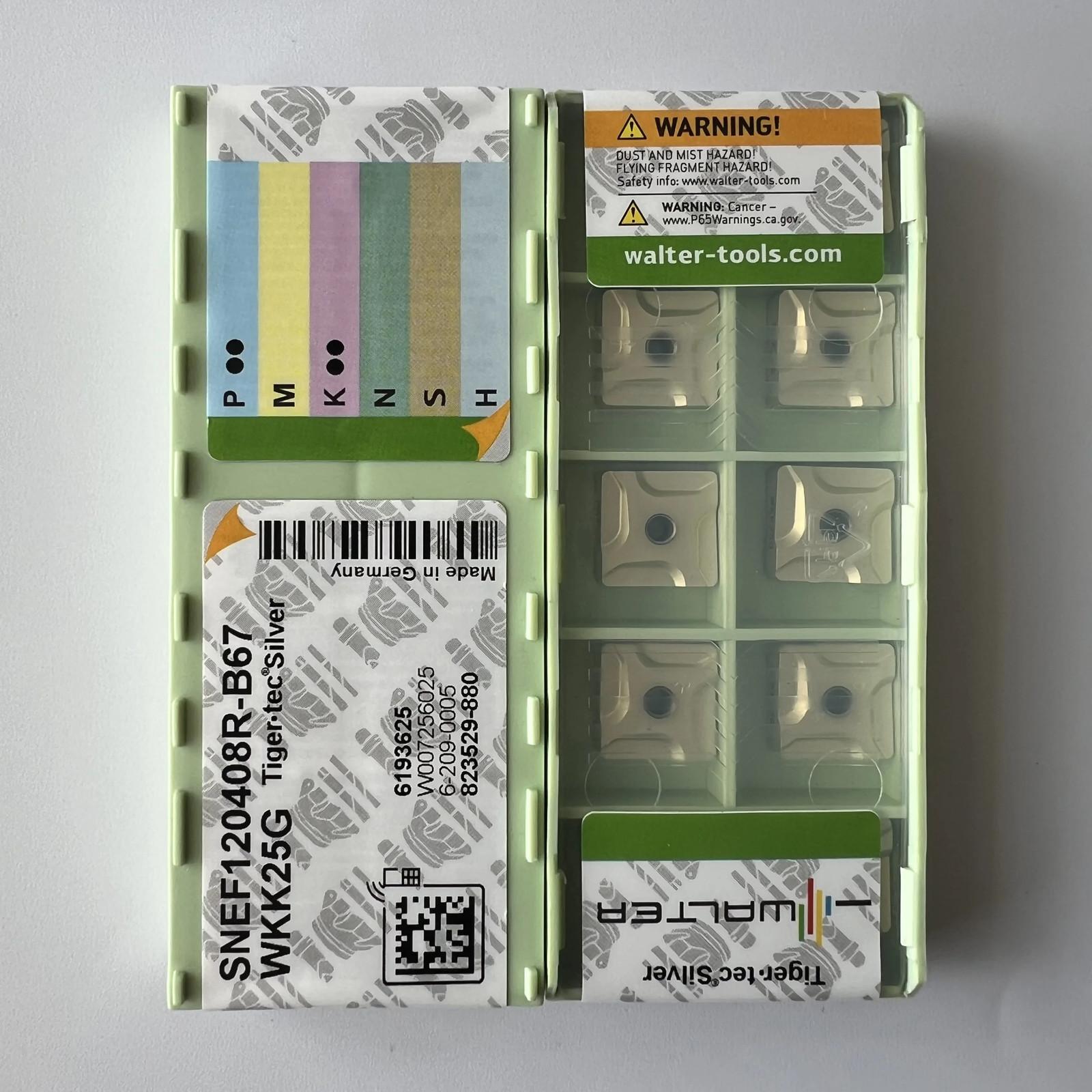 

WALTER / SNEF120408R-B67 WKK25G / Industrial indexable Carbide Inserts 10 Pcs