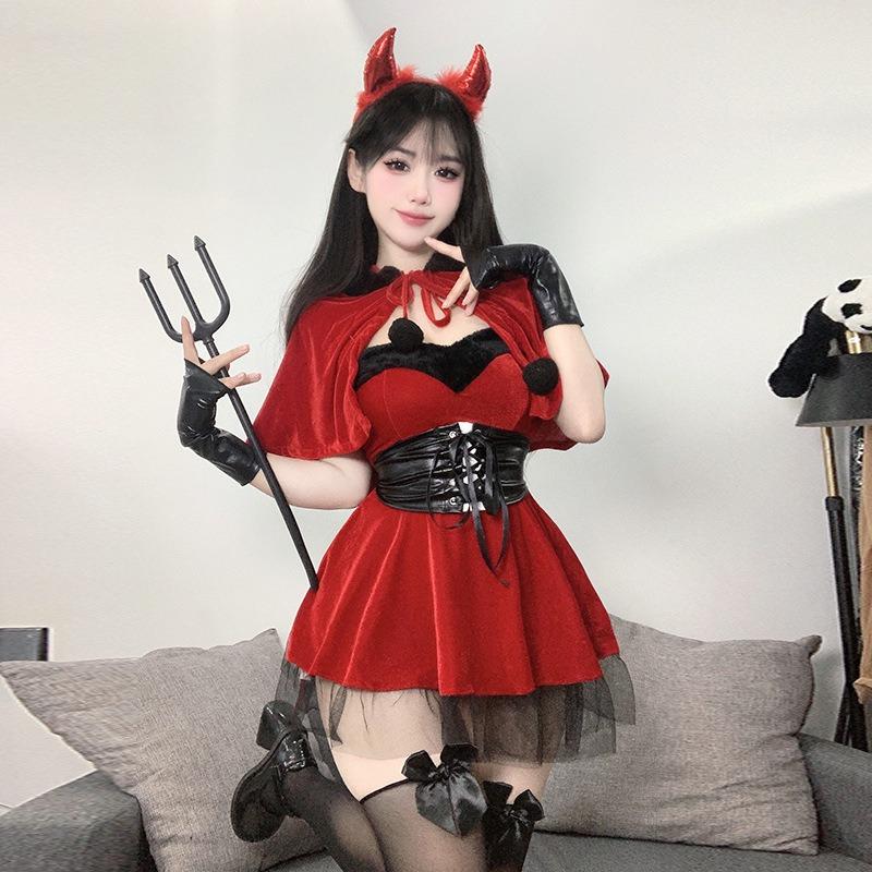 Little devil halloween christmas costume uniform sexy two-dimensional witch pure desire suit female new