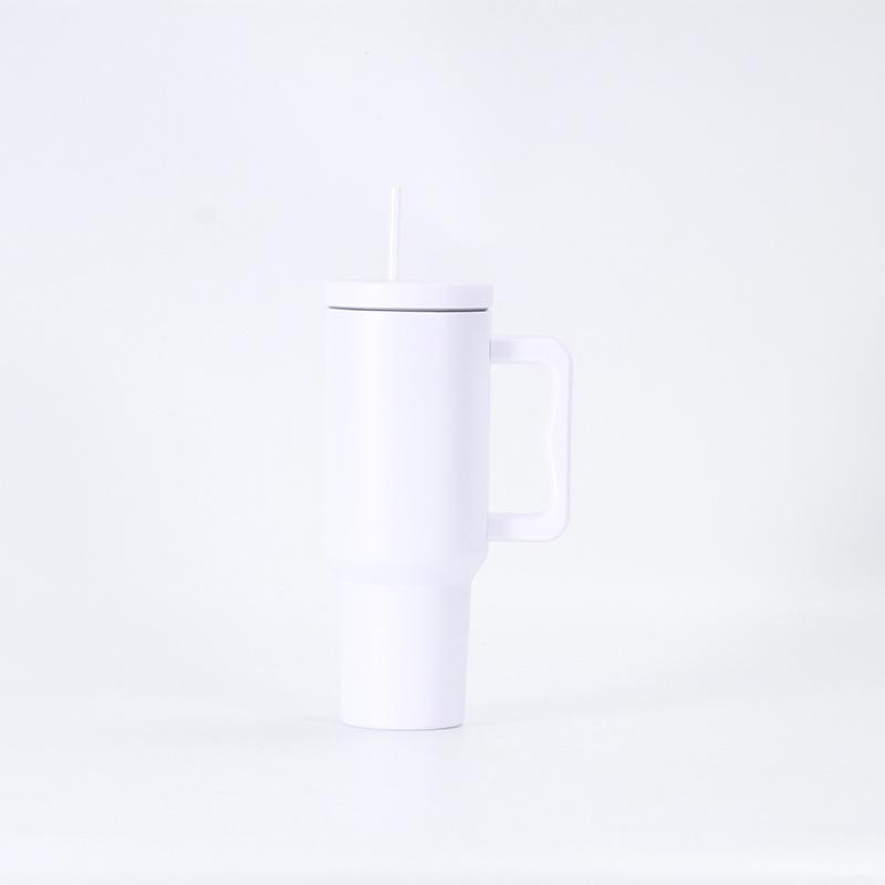 Americká termoska z nerezové oceli s rukojetí, přenosná, s ledem a brčkem do auta