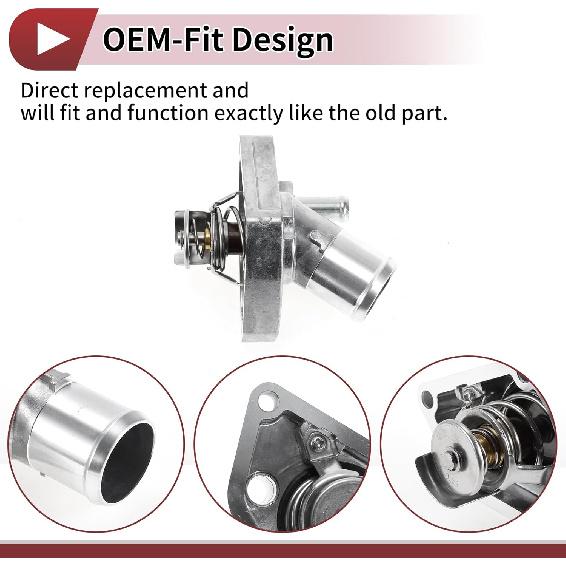 Car Thermostat for Nissan Frontier 2005-2019 for Infiniti FX35 2003-2008 Engine Coolant Thermostat Housing Assembly No.2120031U13