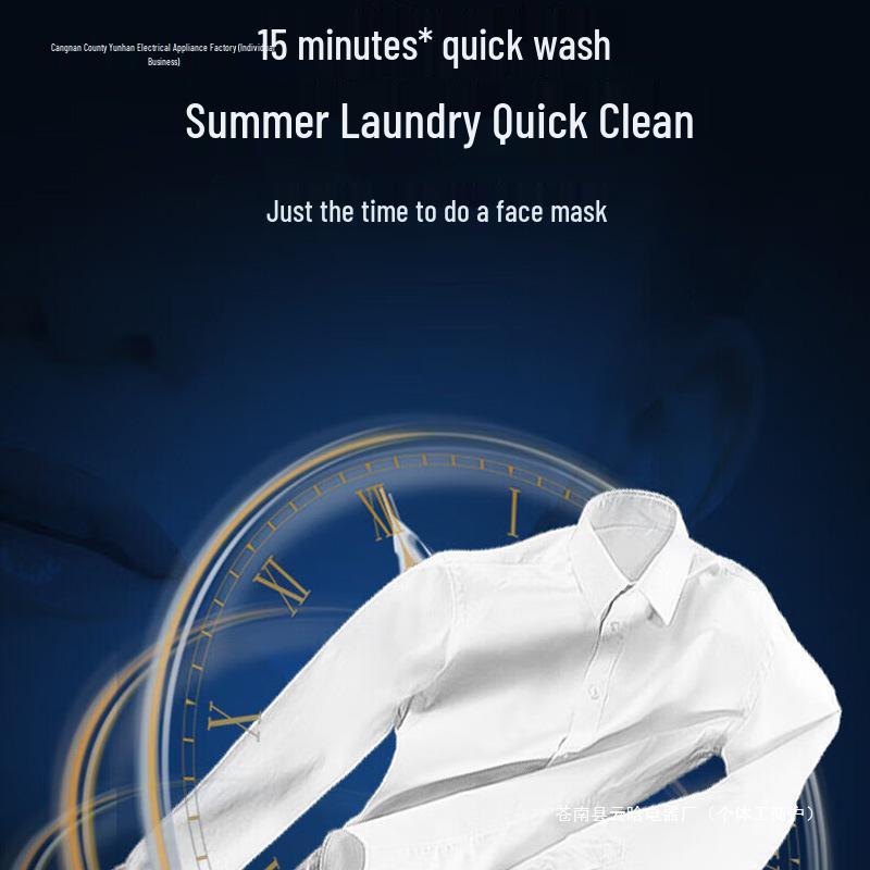 Dual Tub Semi-Automatic Washing Machine, 10kg Large Capacity for Dorms & Rentals