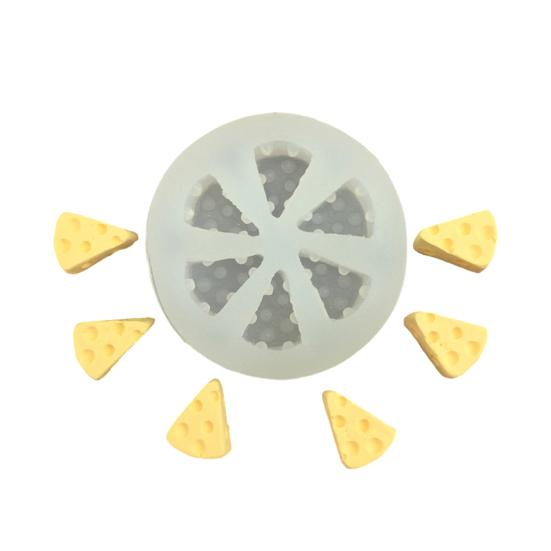 

Cheese Shape Silicone Mold Non-Stick Easy-Release Fondant Cake Mold Food-Grade Tray for Chocolate Ice Cubes Soap H